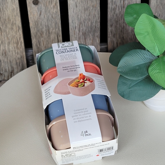 Joie Silicone Rectangular Snack Containers Set of 4 - Picture 4 of 7